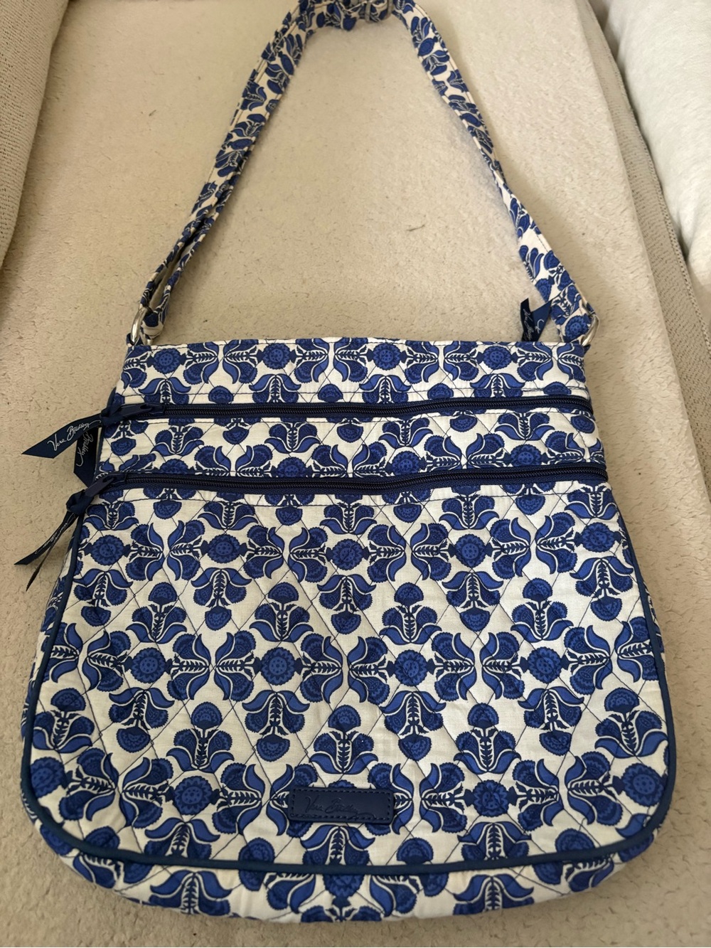 Vera Bradley Colbalt Tile crossbody